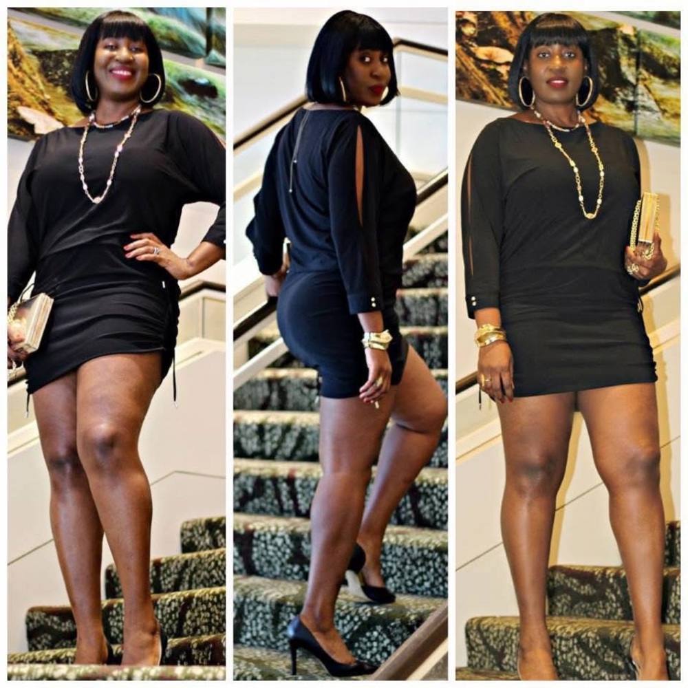 White House Black Market Chic Black Mini Dress